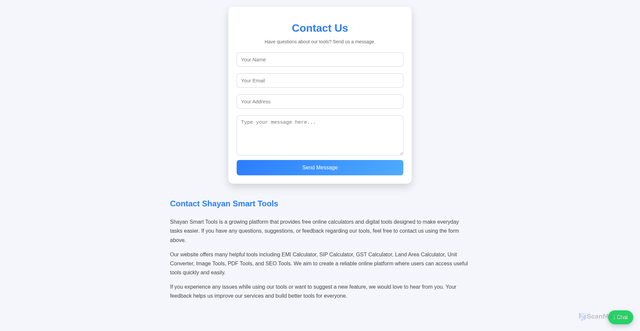 Security scan screenshot of https://my-tools-site-7av.pages.dev/contact.html