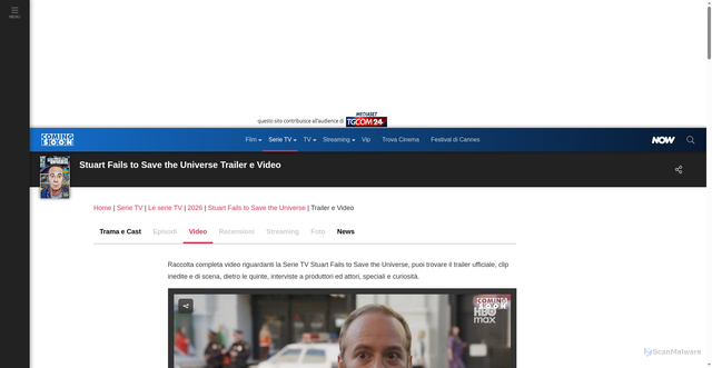Security scan screenshot of https://www.comingsoon.it/serietv/stuart-fails-to-save-the-universe/3768/video/?vid=49657