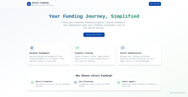 Security scan screenshot of https://alturaclients.com/