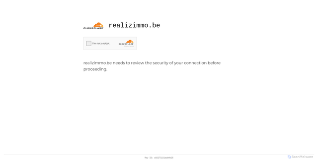 Security scan screenshot of https://realizimmo.be