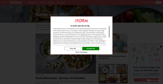Security scan screenshot of https://maaltid.nu