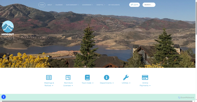 Security scan screenshot of https://hideoututah.gov/