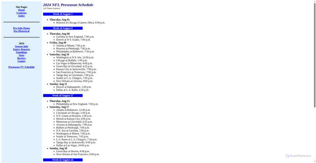 Security scan screenshot of https://www.jt-sw.com/football/pro/index.nsf/Documents/2024-sched-pre