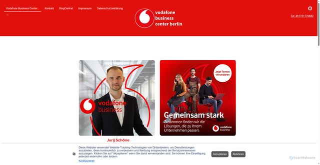 Security scan screenshot of https://vodafone-business-berlin.de