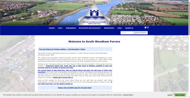Security scan screenshot of https://www.southwoodhamferrerstc.gov.uk/Council_16666.aspx