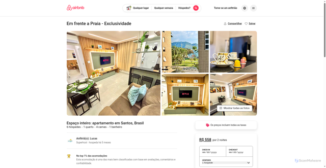 Security scan screenshot of https://airbnb-clone-cp4.vercel.app/