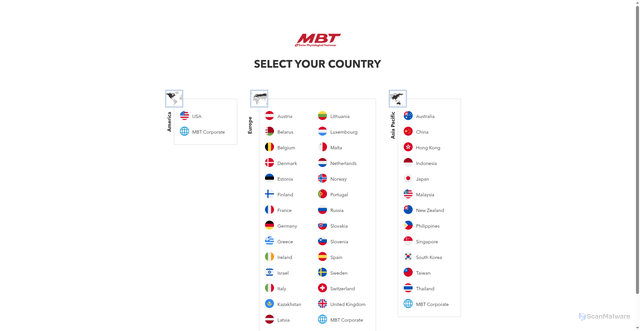 Security scan screenshot of https://mbt.com