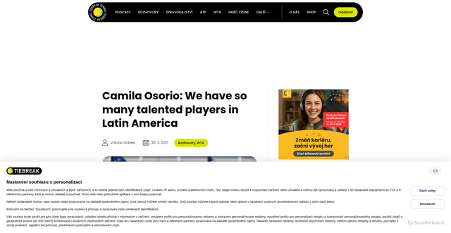 Security scan screenshot of https://tbtennis.cz/rozhovory/camila-osorio-we-have-so-many-talented-players-in-latin-america-eng/