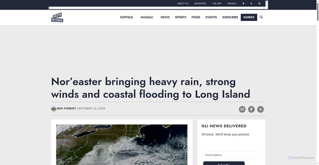 Security scan screenshot of https://greaterlongisland.com/long-island-noreaster-weekend-east-end/