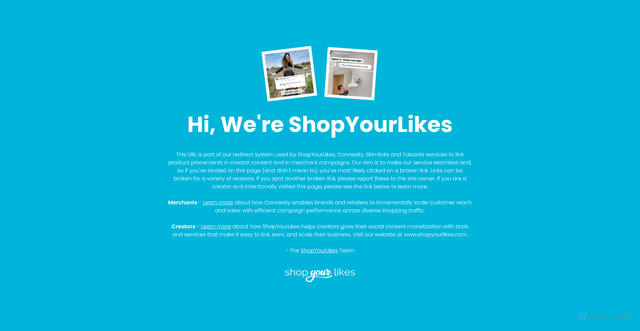 Security scan screenshot of https://go.shopyourlikes.com