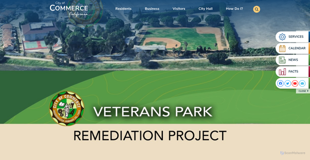 Security scan screenshot of https://www.commerceca.gov/