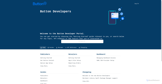 Security scan screenshot of https://app-67a4a485284f1adc.mobileapi.usebutton.com