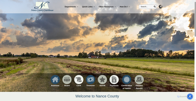 Security scan screenshot of https://nancecountyne.gov/