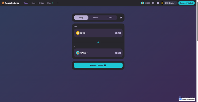 Security scan screenshot of https://web3-pancakeswap.webflow.io/