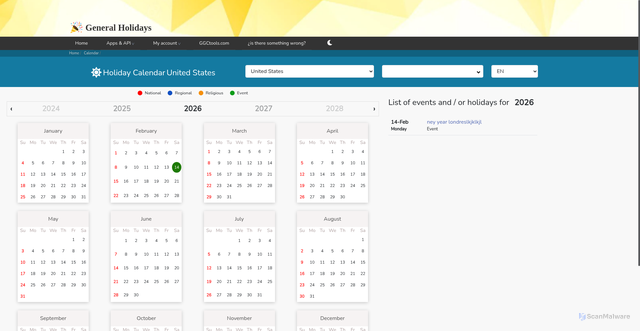 Security scan screenshot of https://www.holidays-in-the-world.com/