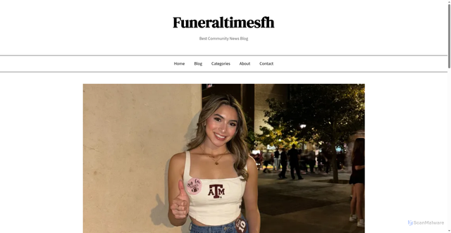Security scan screenshot of https://funeraltimesfh.site/brianna-aguilera-laredo-tx-austin-news-obituary-beloved-daughter-and-friend-has-died/