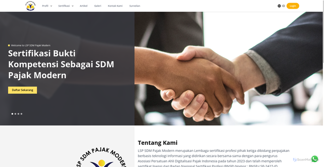 Security scan screenshot of http://lspsdmpajakmodern.net/