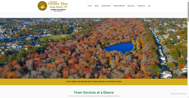 Security scan screenshot of https://oysterbaytown.com/