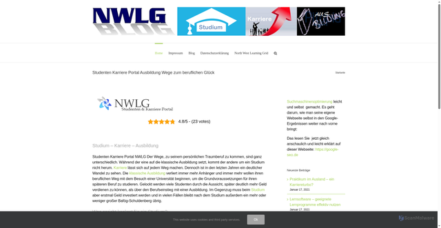 Security scan screenshot of https://nwlg.org/
