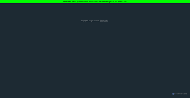 Security scan screenshot of https://al25da.gov/