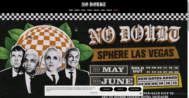 Security scan screenshot of https://www.nodoubt.com/