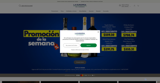 Security scan screenshot of https://www.laeuropea.com.mx