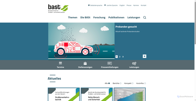 Security scan screenshot of https://www.bast.de/DE/Home/home_node.html