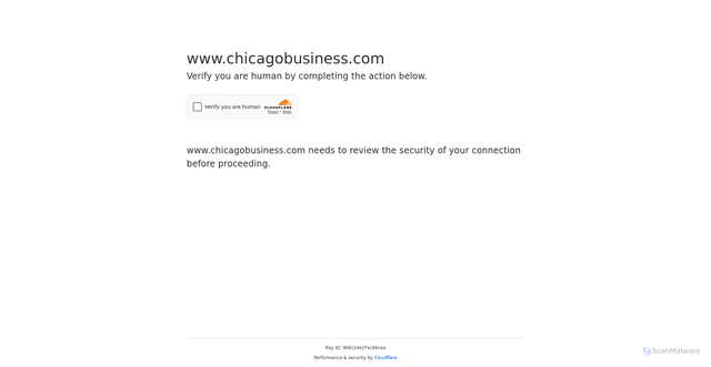 Security scan screenshot of https://www.chicagobusiness.com/