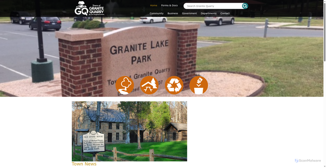 Security scan screenshot of https://www.granitequarrync.gov/