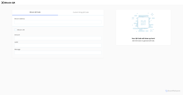 Security scan screenshot of https://qrcode4bitcoin.com/