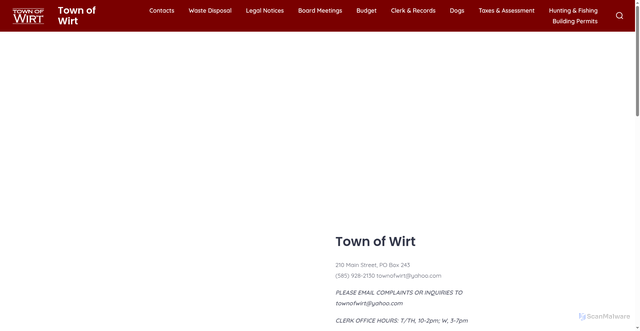 Security scan screenshot of https://wirtny.gov/