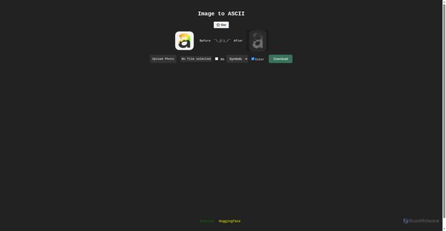 Security scan screenshot of https://ascii-pic.pages.dev/