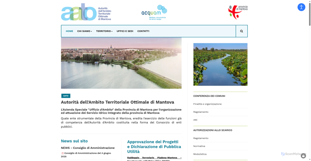 Security scan screenshot of https://www.atomantova.it/