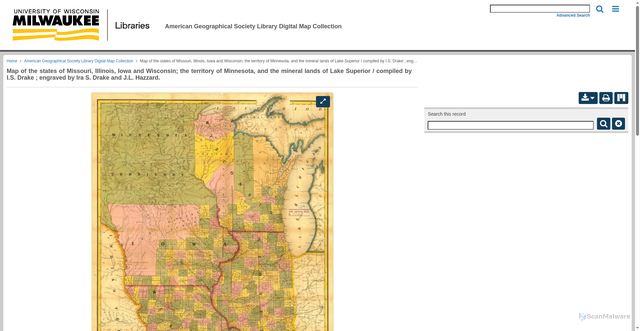 Security scan screenshot of https://collections.lib.uwm.edu/digital/collection/agdm/id/676/