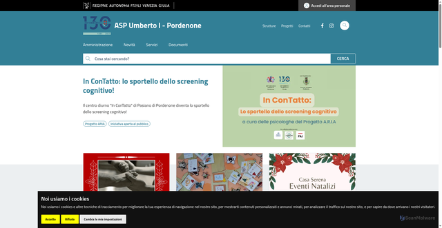 Security scan screenshot of https://www.aspumbertoprimo.it/