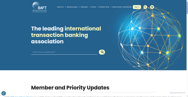 Security scan screenshot of https://baft.org