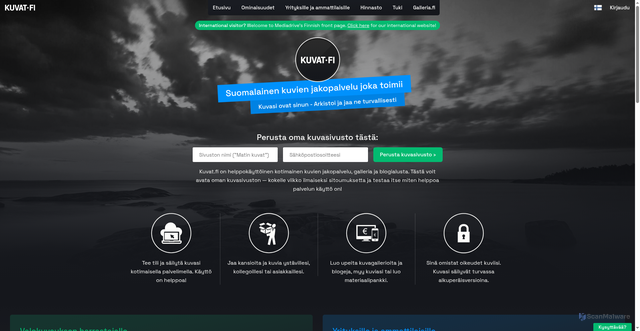 Security scan screenshot of https://kuvat.fi