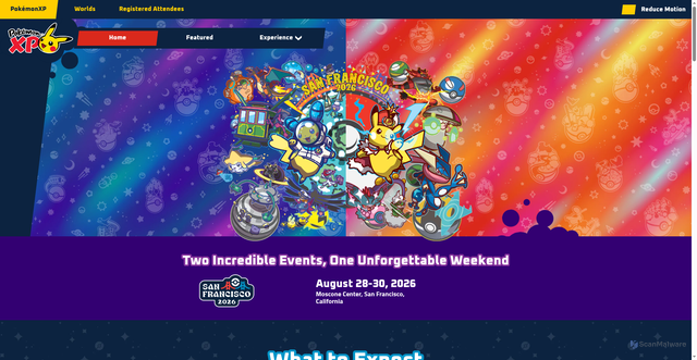 Security scan screenshot of https://pokemonxp.com/en-us