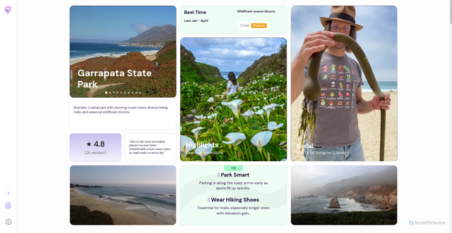 Security scan screenshot of https://airial.travel/attractions/united-states/carmel/garrapata-state-park-hSRqP6XC