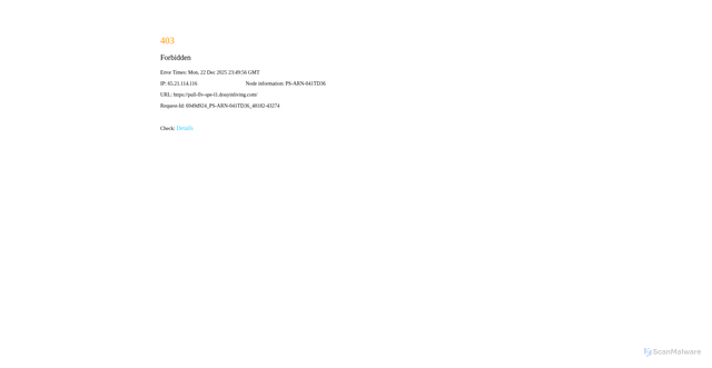Security scan screenshot of https://pull-flv-spe-l1.douyinliving.com