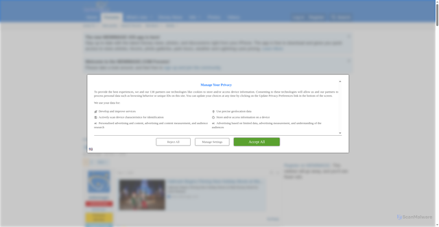 Security scan screenshot of https://forums.wdwmagic.com/threads/hallmark-begins-filming-new-holiday-movie-at-walt-disney-world-for-2026-release.987299/