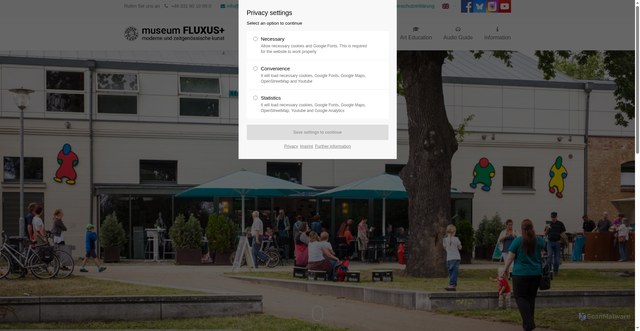 Security scan screenshot of https://fluxusplus.de/