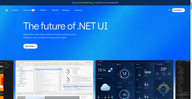 Security scan screenshot of https://avaloniaui.net