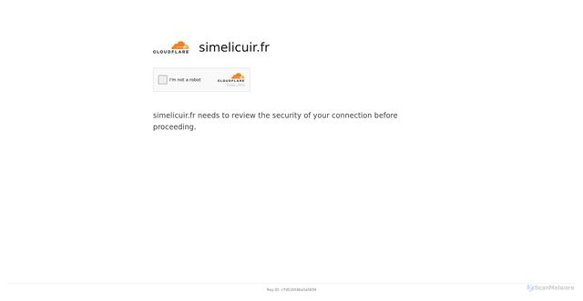 Security scan screenshot of https://simelicuir.fr/