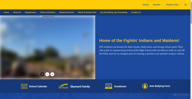Security scan screenshot of https://jhs.jisd.org/