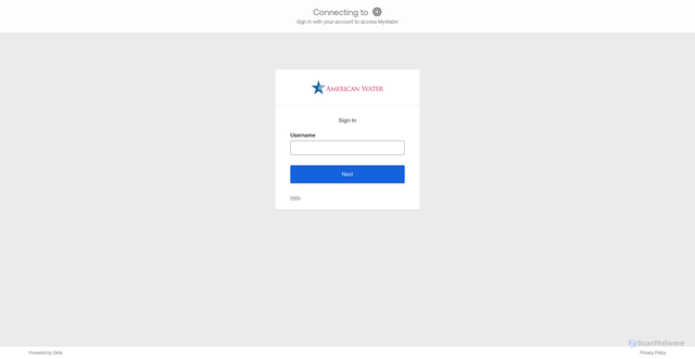 Security scan screenshot of https://mywaterv2.amwater.com