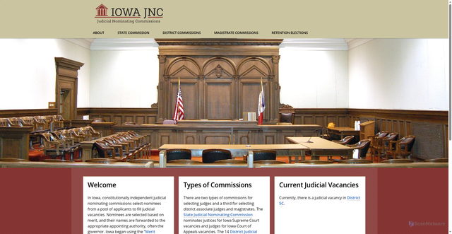 Security scan screenshot of https://www.iowajnc.gov/