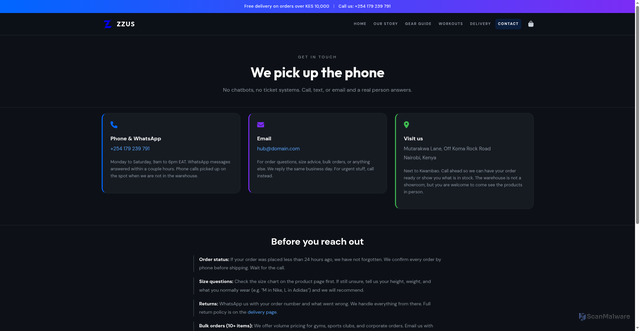 Security scan screenshot of https://vibestellar.org/reach-out.html