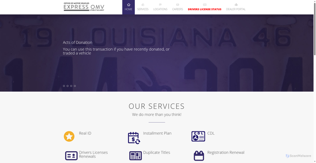 Security scan screenshot of https://expressomv.com