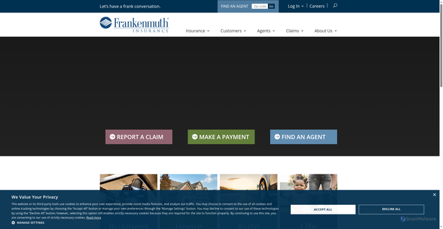 Security scan screenshot of https://www.fmins.com/